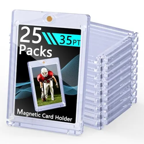 SAMYUCHO magnetic card holder with protective film for trading cards