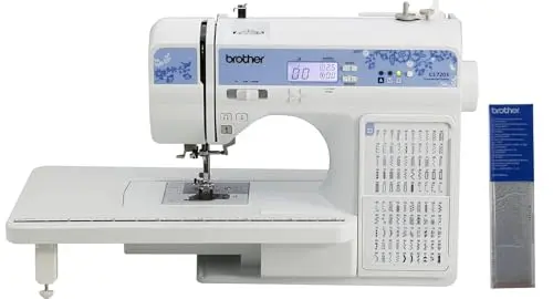 Brother CS7205 computerized sewing machine with wide table