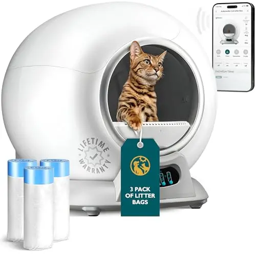 PetCove XL automatic litter box with fast WiFi connectivity
