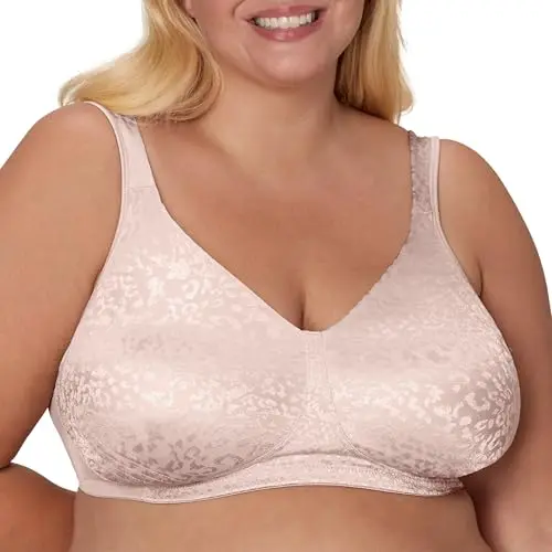 Playtex 18-Hour Wireless Bra showing full coverage and supportive design for saggy breasts