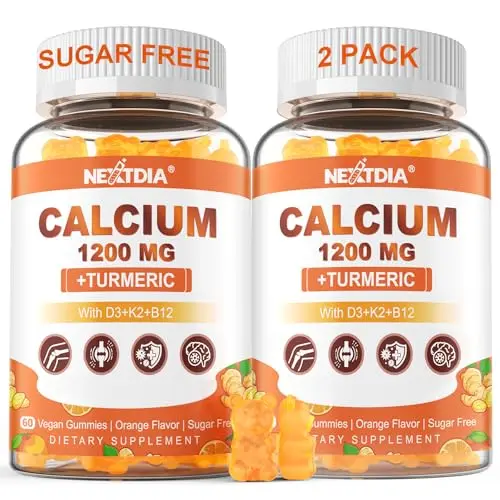 Nextdia calcium gummies with vitamin D3 and K2