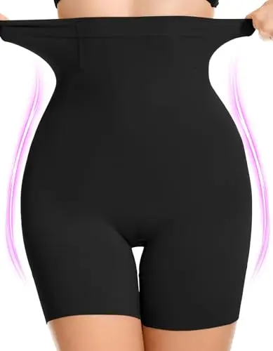 SIMIYA shapewear shorts for plus size under dresses with tummy control