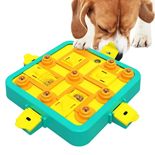 DollSheriffgoo dog puzzle toy with multiple levels and compartments