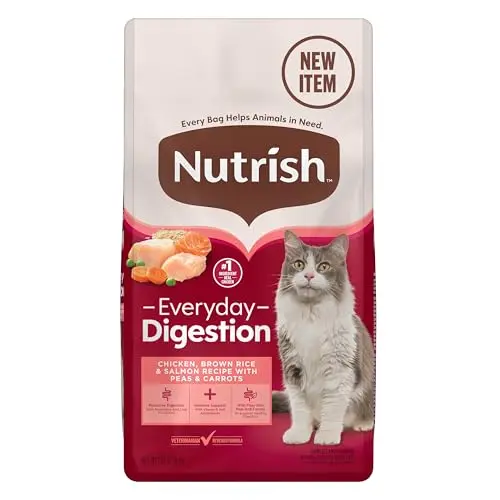 Nutrish Everyday Digestion dry cat food with chicken and salmon