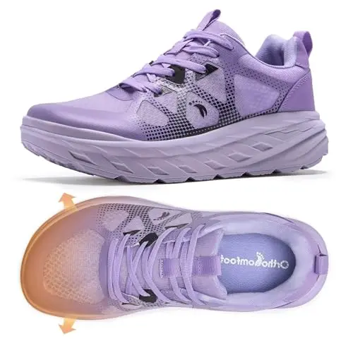 Women's orthopedic wide walking shoes for diabetic and plantar fasciitis relief