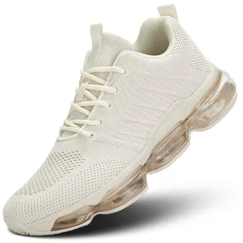 Mevlzz women's air cushion running shoes with knitting mesh upper