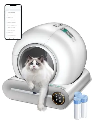 DuckSky self-cleaning litter box with negative ion sterilization