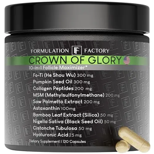 Formulation Factory Crown of Glory hair growth maximizer capsules