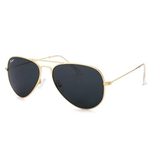 Pro Acme small aviator sunglasses with glass lenses and metal frame