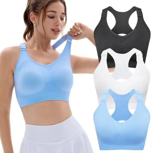 FITTIN sports bra with adjustable straps and removable pads