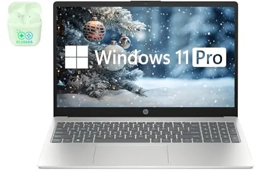 HP 15.6-inch business laptop in silver finish