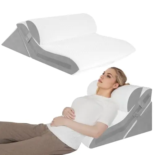 Vomiliku 3-piece wedge pillow set for adjustable support