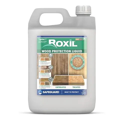 Roxil clear wood sealer on pressure treated fence
