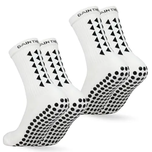 Gain The Edge soccer grip socks designed by athletes