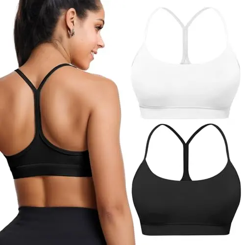 Buauty high support sports bra in black and white