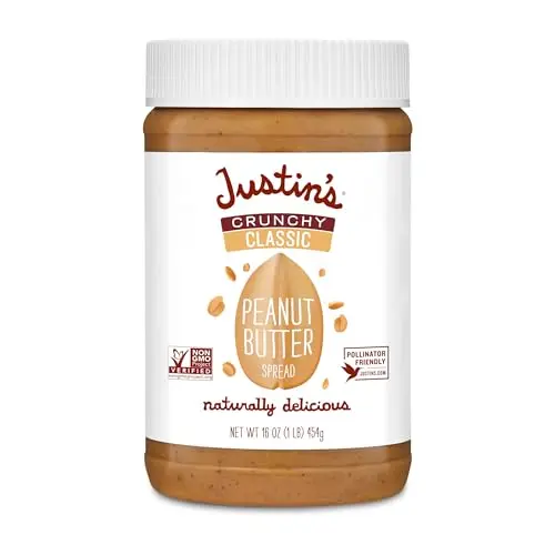 Justin's Crunchy Classic Peanut Butter jar