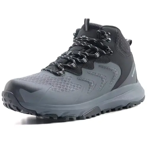 OUTJET men's waterproof hiking boots for outdoor activities