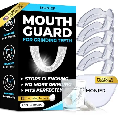 MONIER dental night guard kit with cleansing tablets