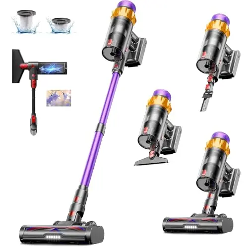MUTGOF cordless stick vacuum cleaner with self-standing design