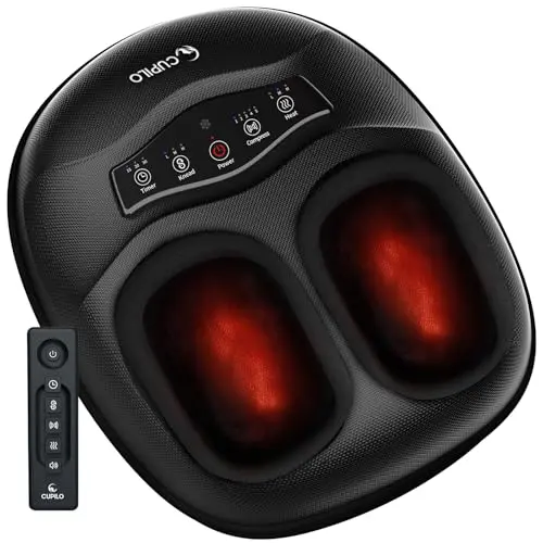 CuPiLo Shiatsu Foot Massager with remote control and washable sleeves