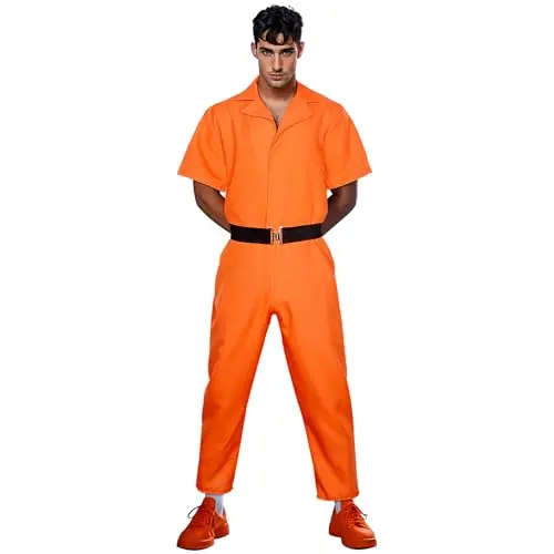 L'VOW orange prison inmate jumpsuit costume