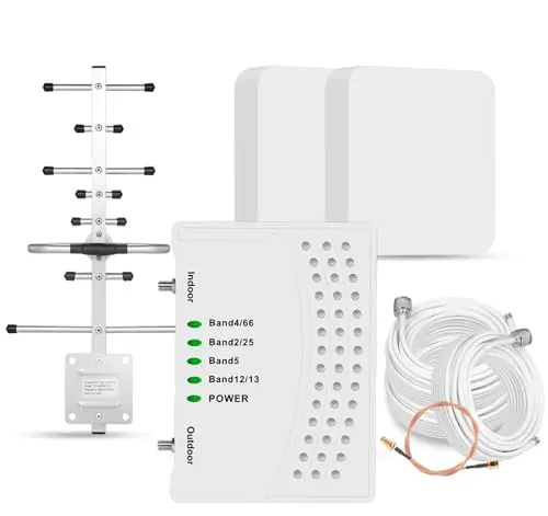 HXSDplus cell phone booster with two indoor panel antennas