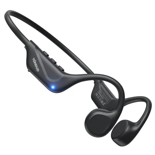 YOMDUD bone conduction open ear headphones for running and cycling
