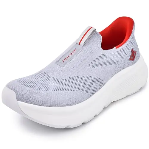 JACKSHIBO hands-free slip-on sneakers with wide toe box