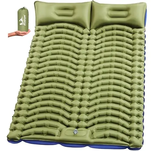 Pretyw ultralight double sleeping pad for camping