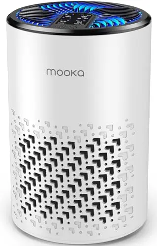 MOOKA air purifier for dorm room with compact design
