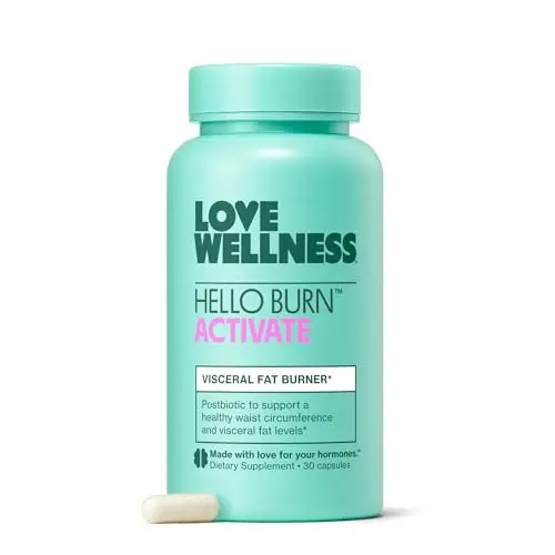 Love Wellness Hello Burn Activate postbiotic supplement capsules