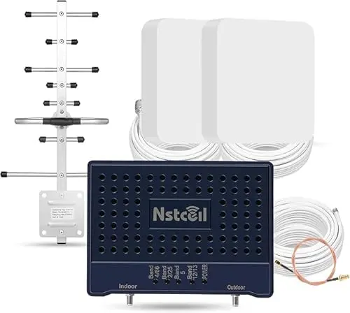 Nstcell cell phone signal booster with blue casing