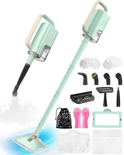 MissSteam steam mop with detachable handheld cleaner for tile and grout