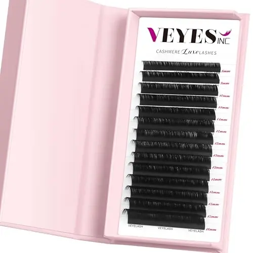 VEYES INC cashmere luxe lashes with tapered tips in matte black