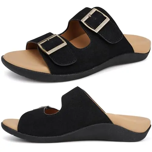 V.Step orthopedic slide sandals with arch support