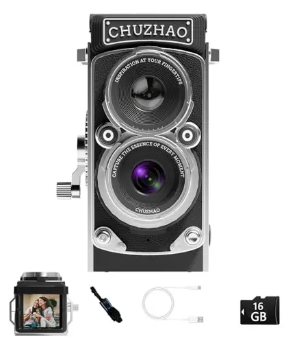 CHUZHAO vintage mini digital camera with TLR style
