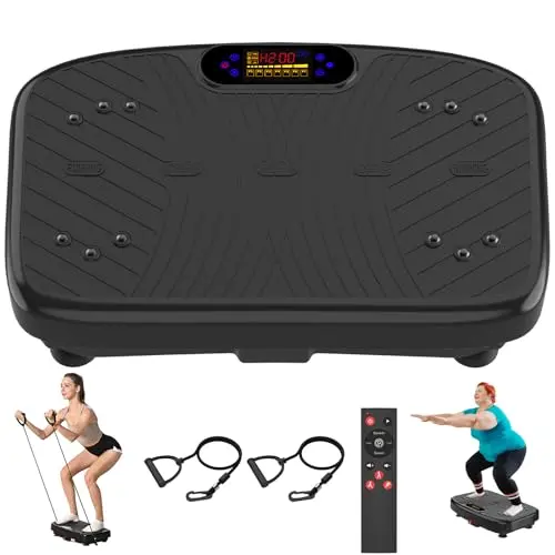 GDCOO vibration plate with Bluetooth speaker and LED display