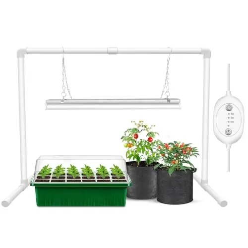 Wolezek T5 grow light with adjustable stand and timer