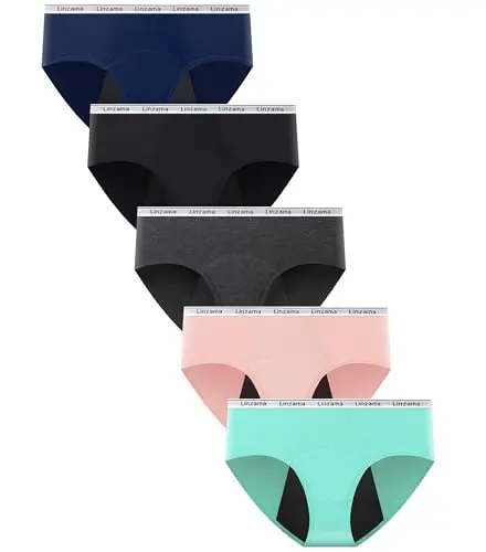 Linzama teen girls period underwear with bamboo material