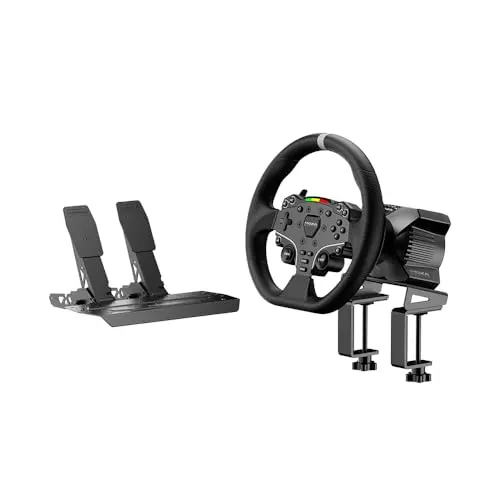 MOZA R3 direct drive racing wheel with ES Lite steering wheel and SR-P Lite pedals