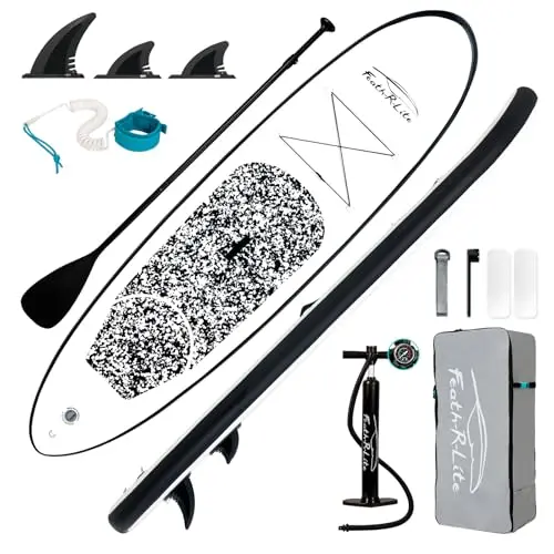 FEATH-R-LITE black ocean inflatable stand up paddle board