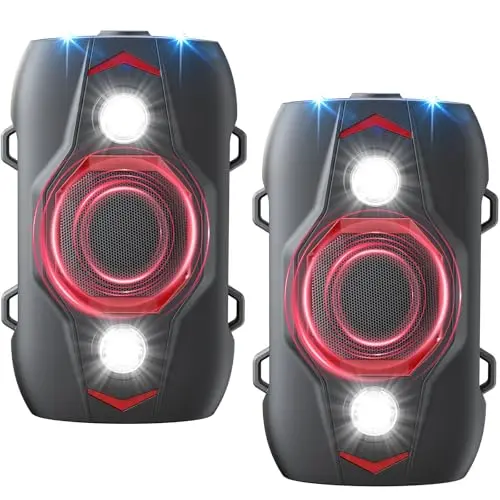 XMUNIHA ultrasonic rodent repellent with four LED strobe lights