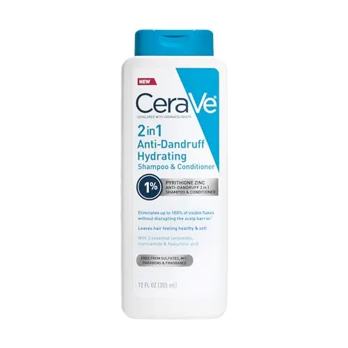 CeraVe 2-in-1 Hydrating Anti Dandruff Shampoo and Conditioner bottle