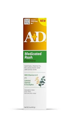 A+D Medicated Rash Ointment for adult heat rash