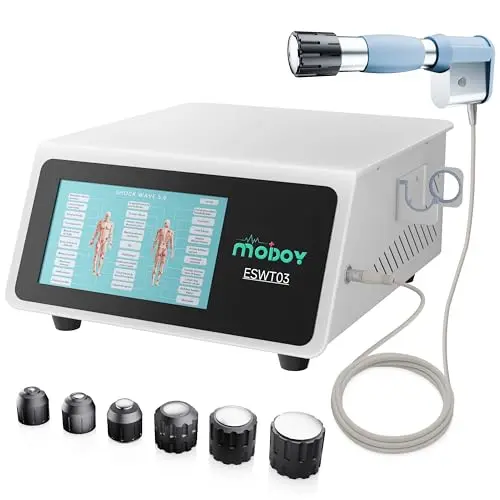 MODOY advanced shockwave therapy machine with touchscreen display