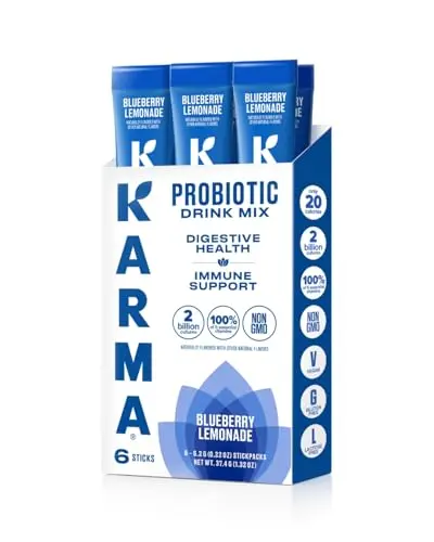 Karma Probiotic Hydration Packet powder sticks for gut health