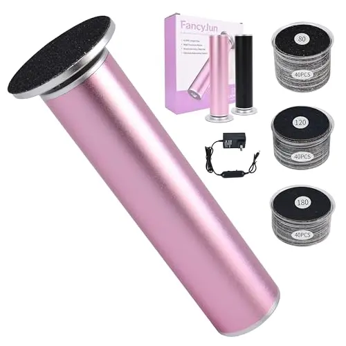 FancyJun electric foot callus remover with sandpaper discs