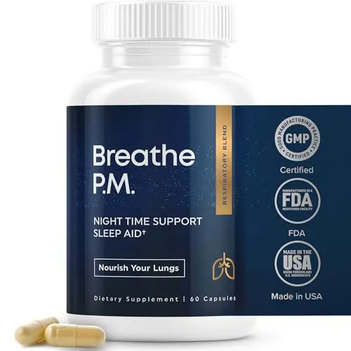 Herbal Tea Therapy BREATHE PM Nighttime Mullein Capsules