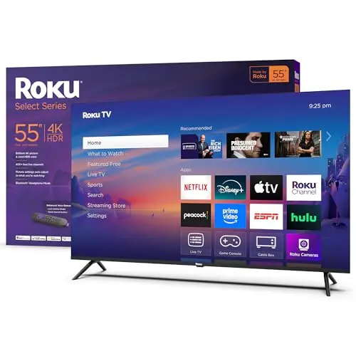 Roku 55-inch 4K smart TV with sleek design