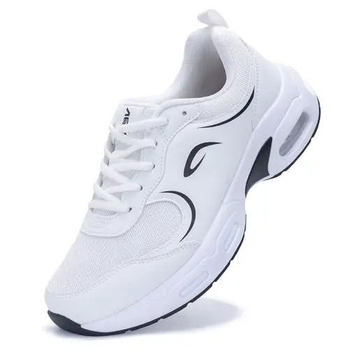N BESUNEW Womens Walking Shoes in white